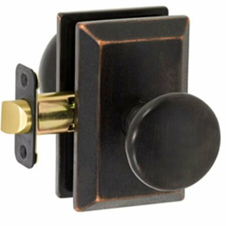 DELANEY DESIGNER Tulum Series Privacy Door Knob Set With Square Backplate 682500S